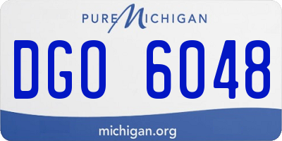 MI license plate DGO6048