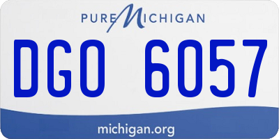 MI license plate DGO6057