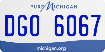 MI license plate DGO6067