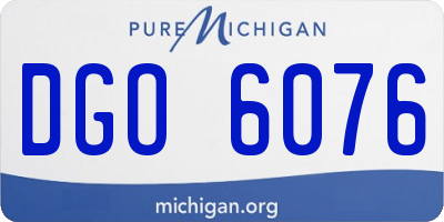 MI license plate DGO6076