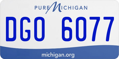 MI license plate DGO6077