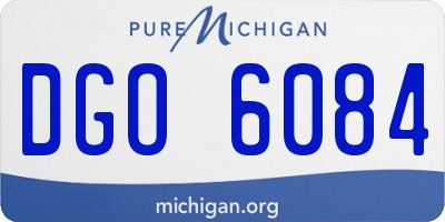 MI license plate DGO6084