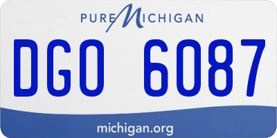 MI license plate DGO6087