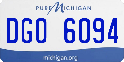 MI license plate DGO6094