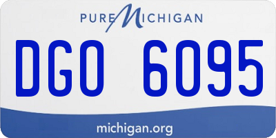 MI license plate DGO6095