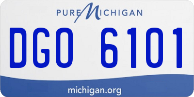 MI license plate DGO6101