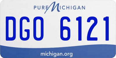 MI license plate DGO6121
