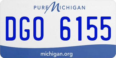MI license plate DGO6155