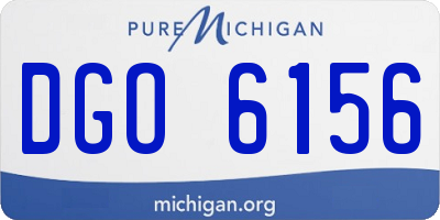 MI license plate DGO6156