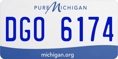 MI license plate DGO6174