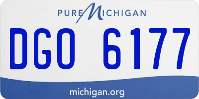 MI license plate DGO6177