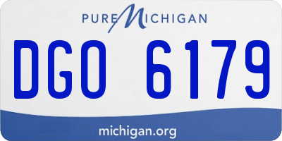 MI license plate DGO6179