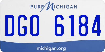 MI license plate DGO6184