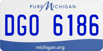 MI license plate DGO6186