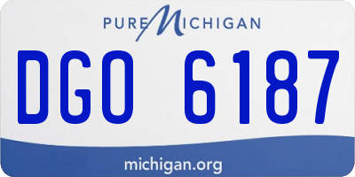 MI license plate DGO6187