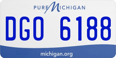 MI license plate DGO6188