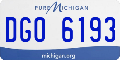 MI license plate DGO6193