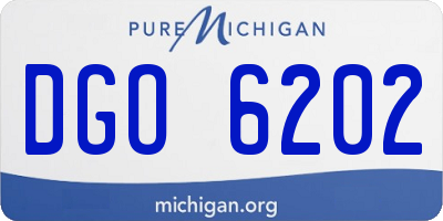 MI license plate DGO6202