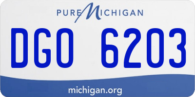 MI license plate DGO6203