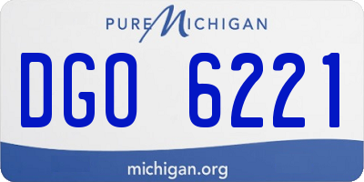 MI license plate DGO6221