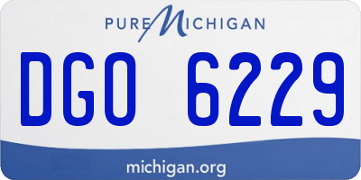 MI license plate DGO6229