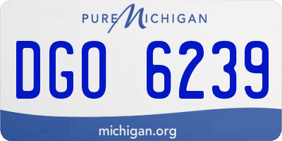 MI license plate DGO6239