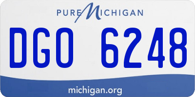 MI license plate DGO6248
