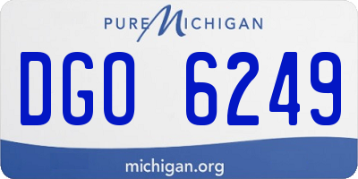 MI license plate DGO6249