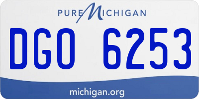 MI license plate DGO6253