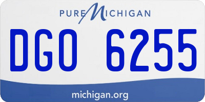 MI license plate DGO6255