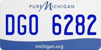 MI license plate DGO6282