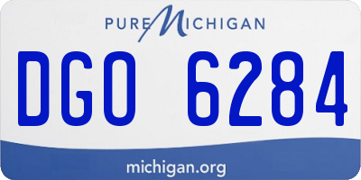 MI license plate DGO6284