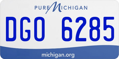 MI license plate DGO6285