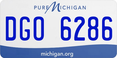 MI license plate DGO6286