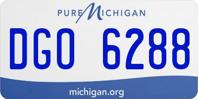 MI license plate DGO6288