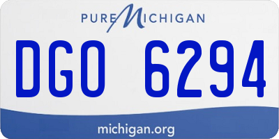 MI license plate DGO6294