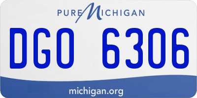 MI license plate DGO6306