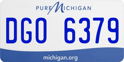 MI license plate DGO6379