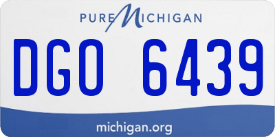 MI license plate DGO6439