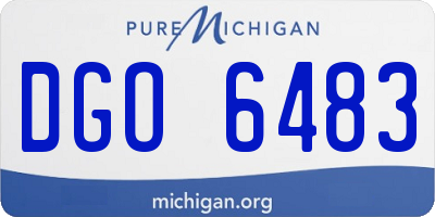 MI license plate DGO6483