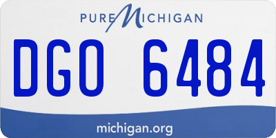 MI license plate DGO6484