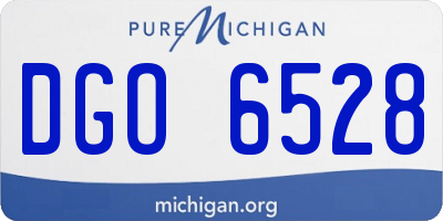 MI license plate DGO6528