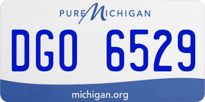 MI license plate DGO6529