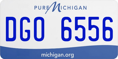 MI license plate DGO6556