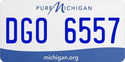 MI license plate DGO6557