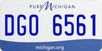 MI license plate DGO6561