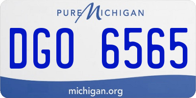 MI license plate DGO6565