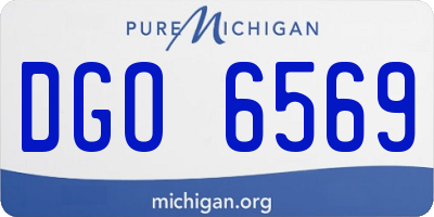 MI license plate DGO6569