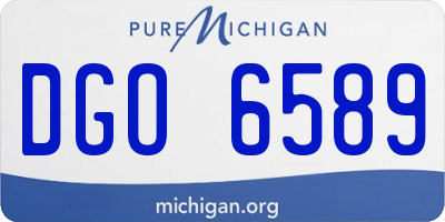 MI license plate DGO6589