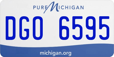 MI license plate DGO6595